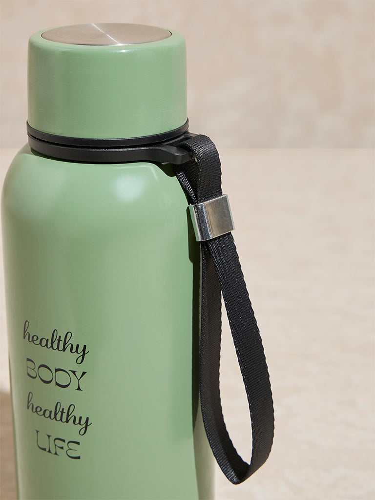 Westside Home Sage Text Design Water Bottle