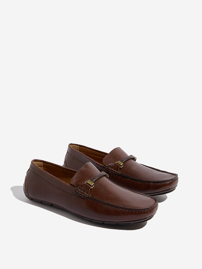 SOLEPLAY Brown Driver Loafers