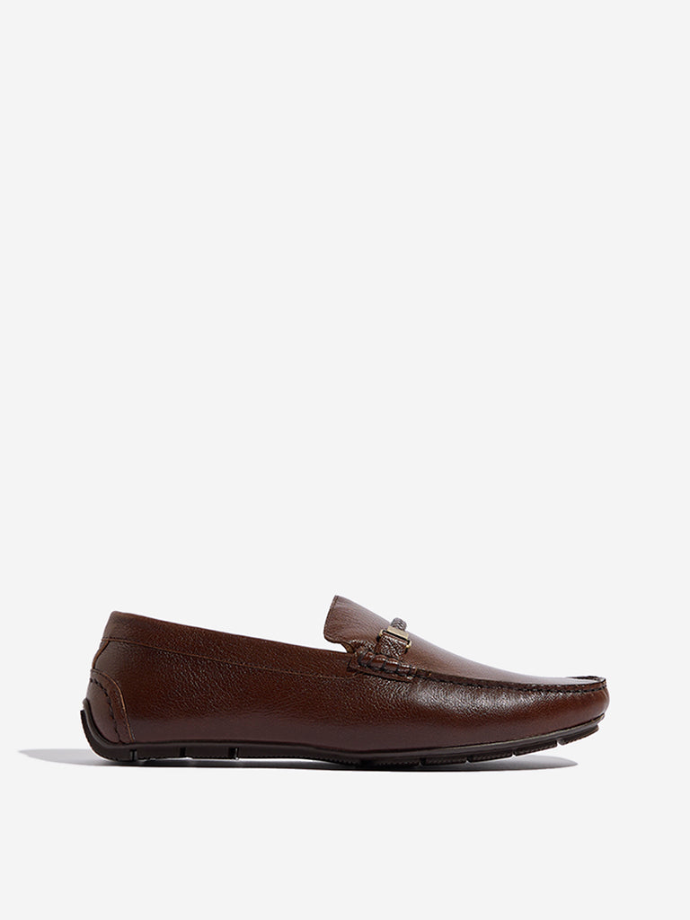 SOLEPLAY Brown Driver Loafers