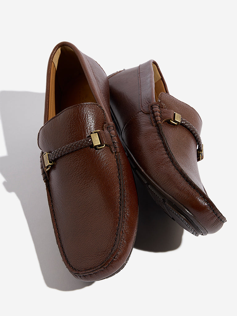 SOLEPLAY Brown Driver Loafers