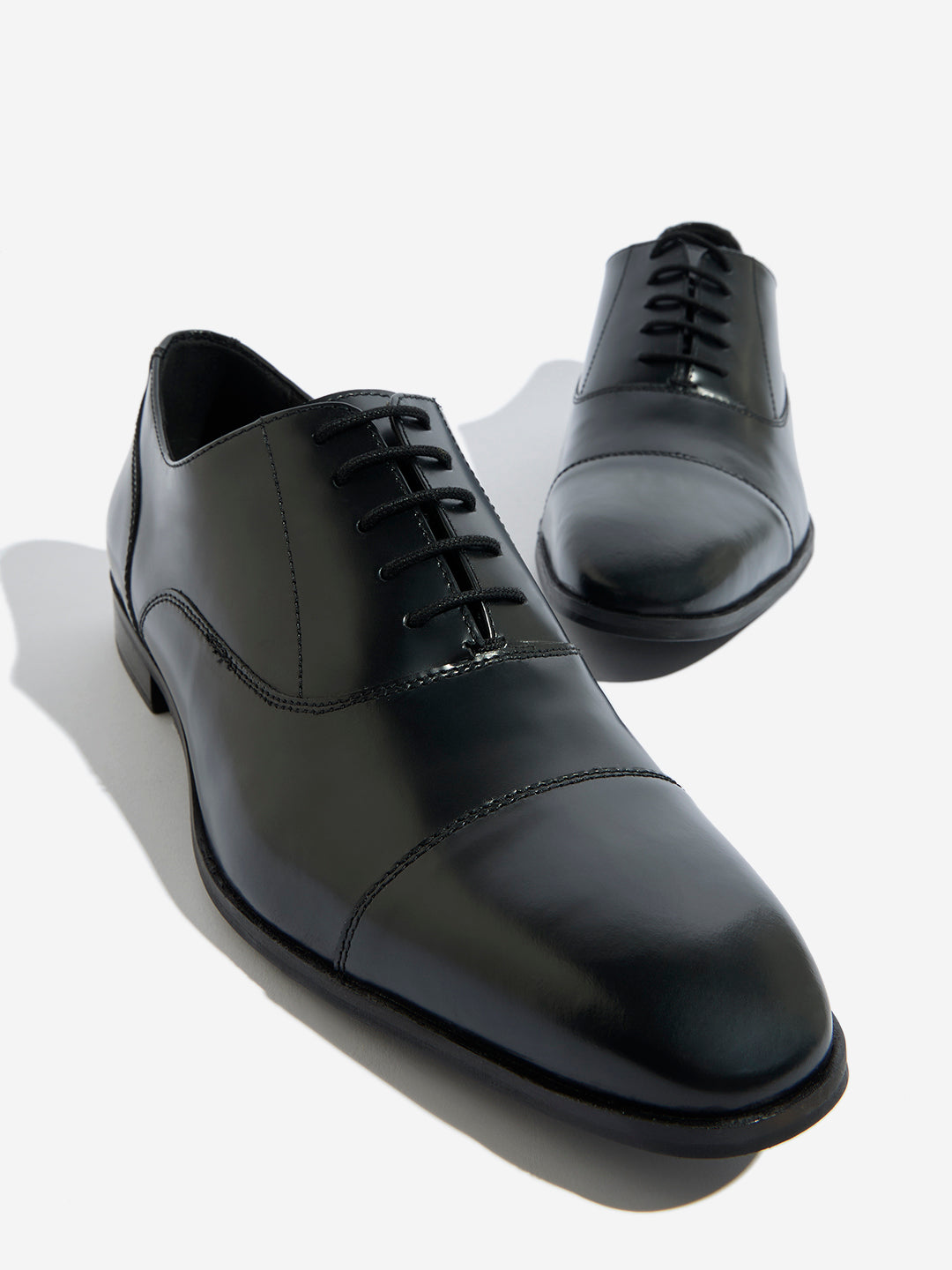 SOLEPLAY Black Lace Up Oxford Shoes