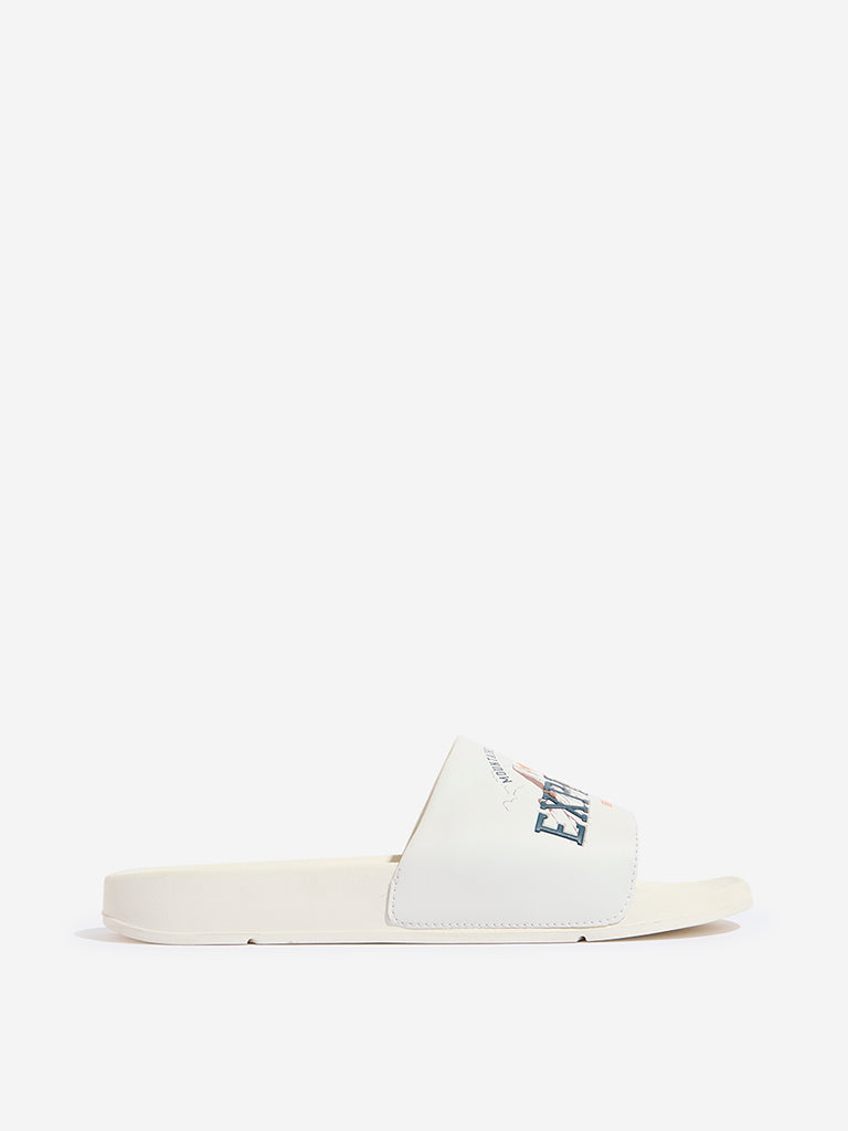 SOLEPLAY White Text Detailed Pool Slides