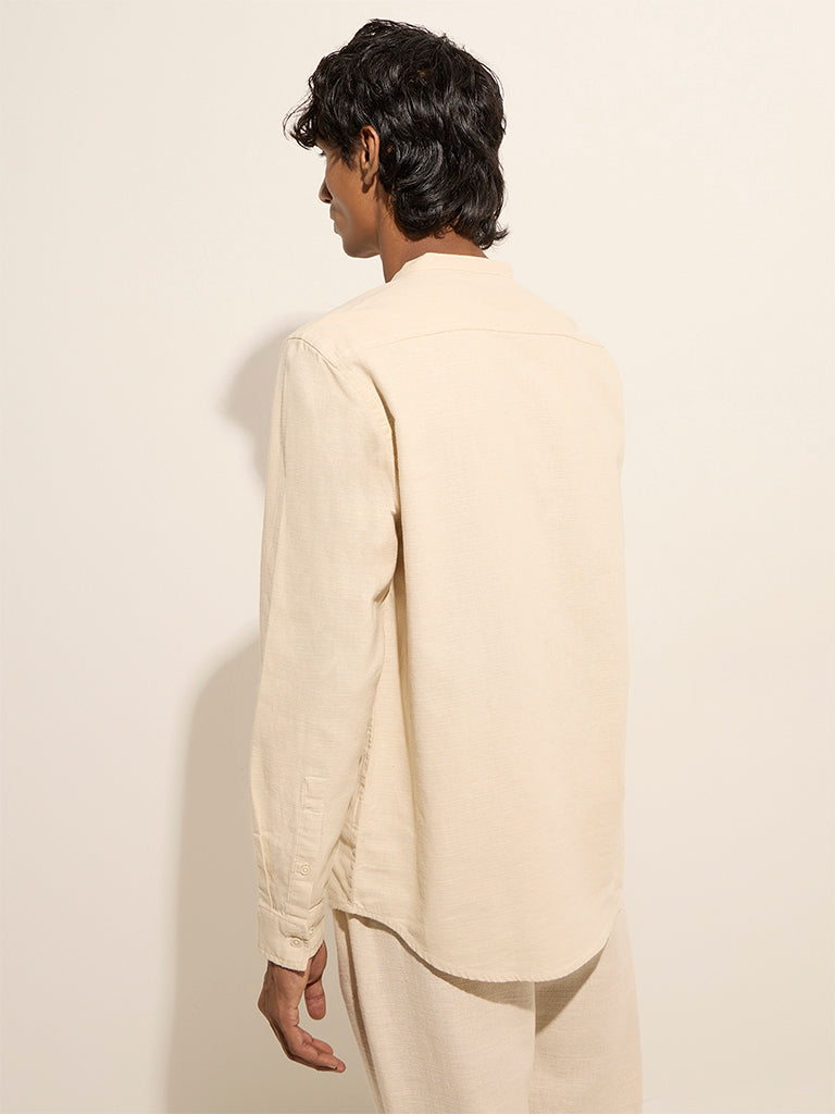 ETA Light Beige Resort-Fit Cotton Shirt