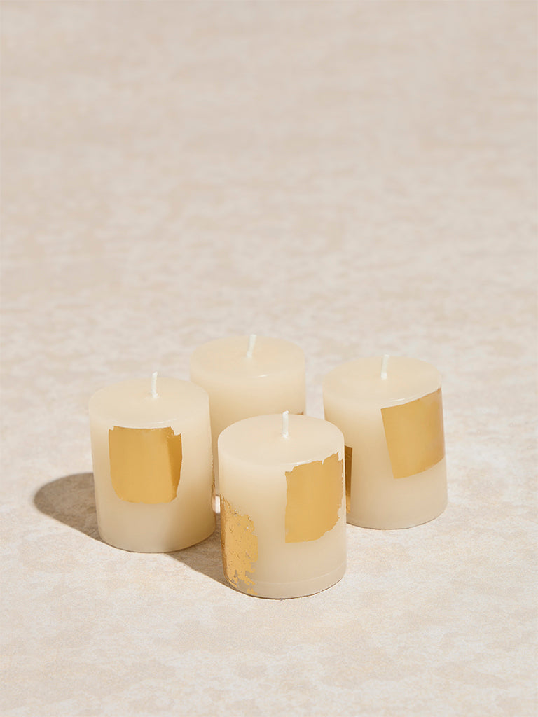 Westside Home Ivory Votive Candles (Set of 4)