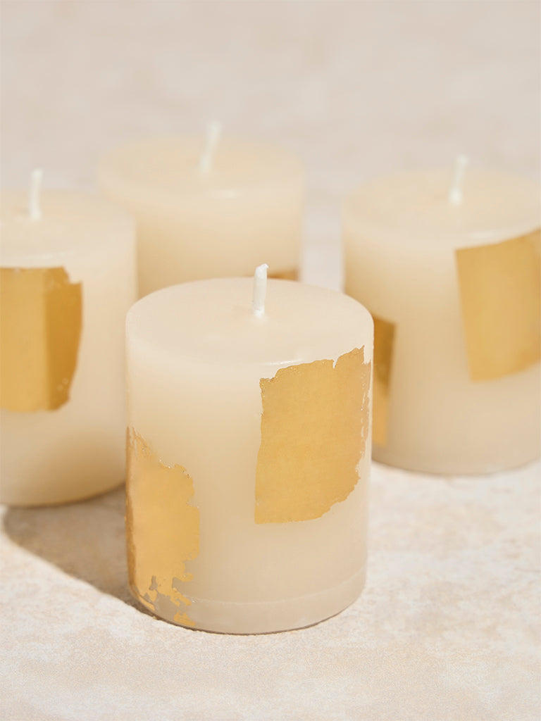 Westside Home Ivory Votive Candles (Set of 4)