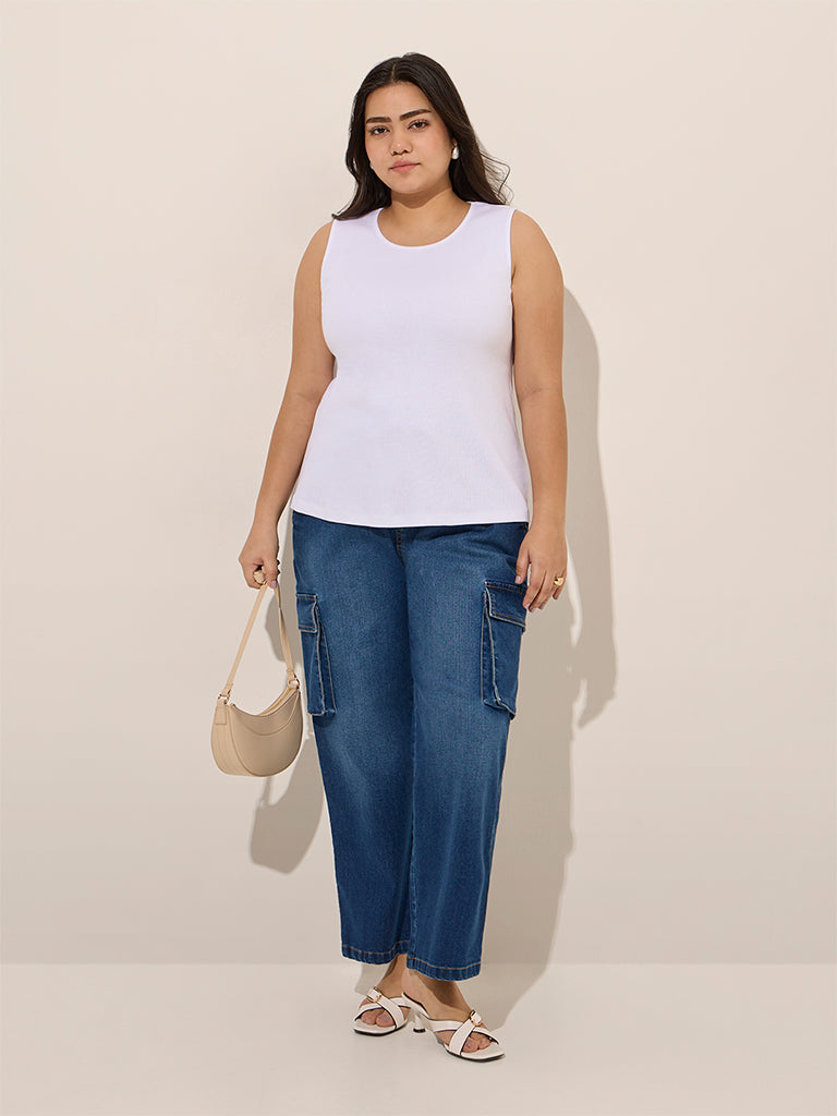 Gia Blue Straight - Fit High - Rise Jeans