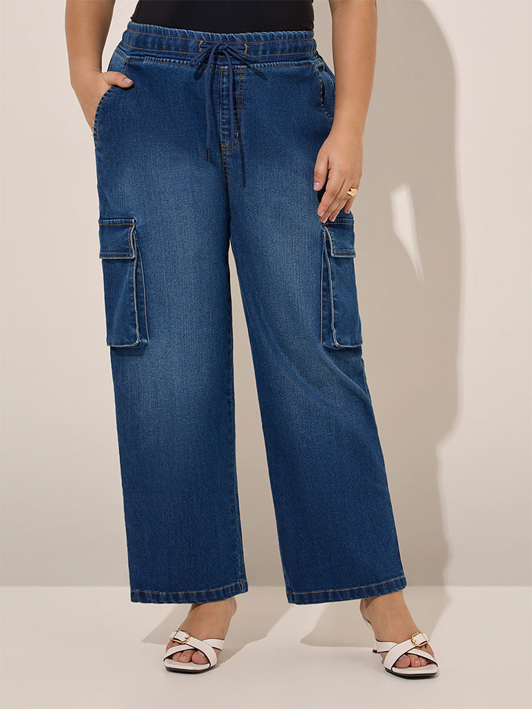 Gia Blue Straight - Fit High - Rise Jeans