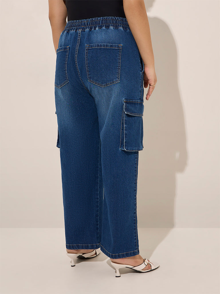 Gia Blue Straight - Fit High - Rise Jeans