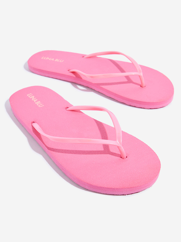 LUNA BLU Pink Minimalistic Flip-Flop