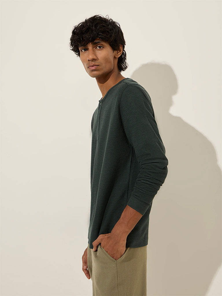 ETA Dark Green Slim-Fit T-Shirt