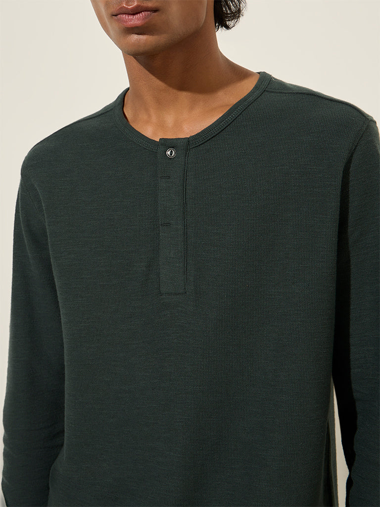 ETA Dark Green Slim-Fit T-Shirt