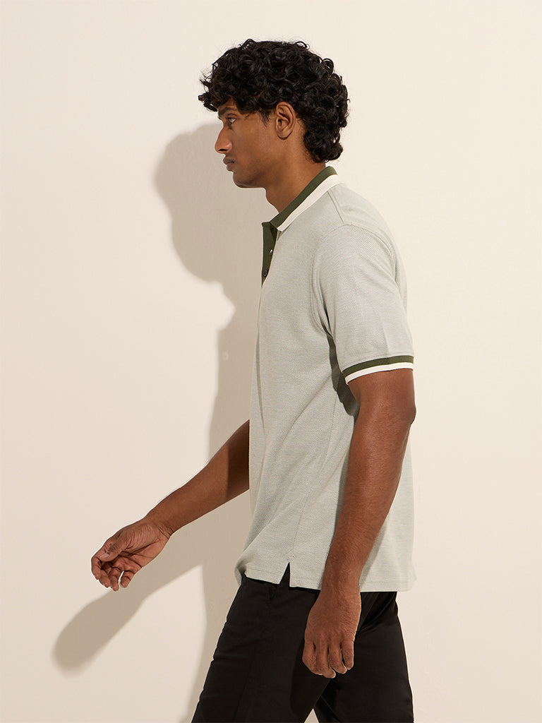 WES Casuals Sage Relaxed-Fit Polo T-Shirt