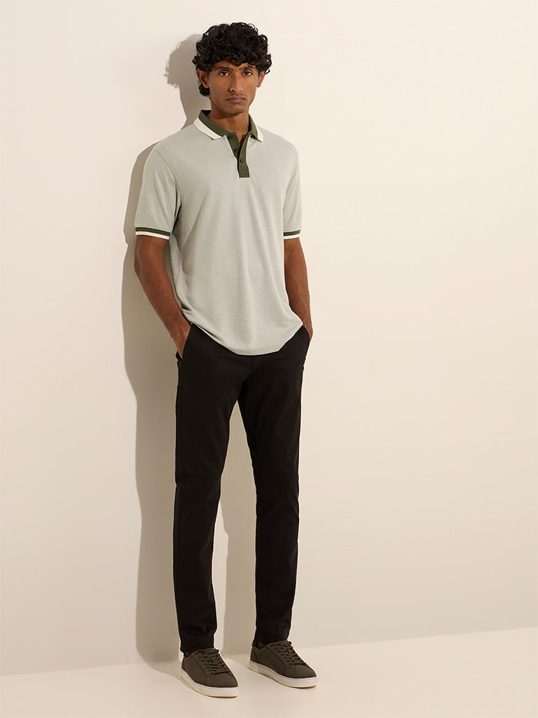 WES Casuals Sage Relaxed-Fit Polo T-Shirt