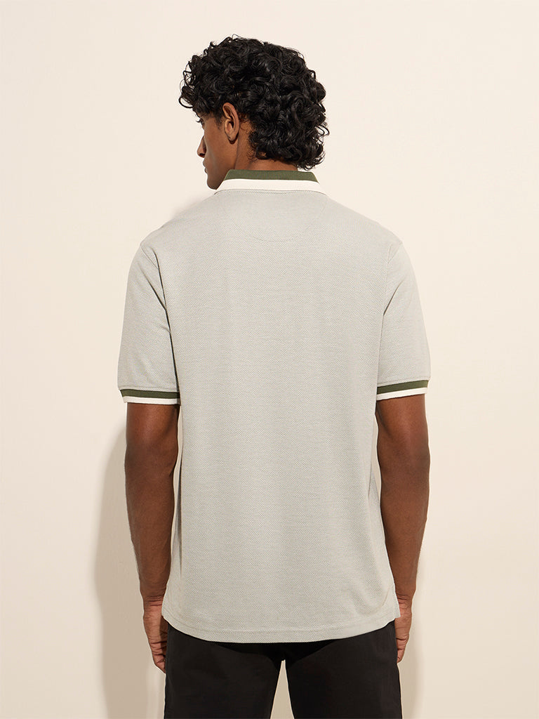 WES Casuals Sage Relaxed-Fit Polo T-Shirt