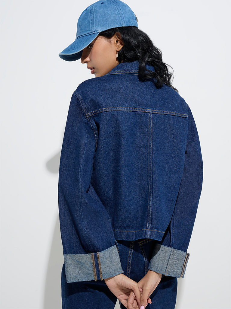 Nuon Dark Blue Denim Jacket