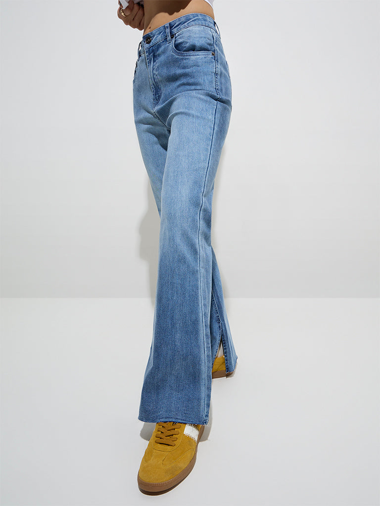 Nuon Blue Bootcut - Fit High - Rise Jeans