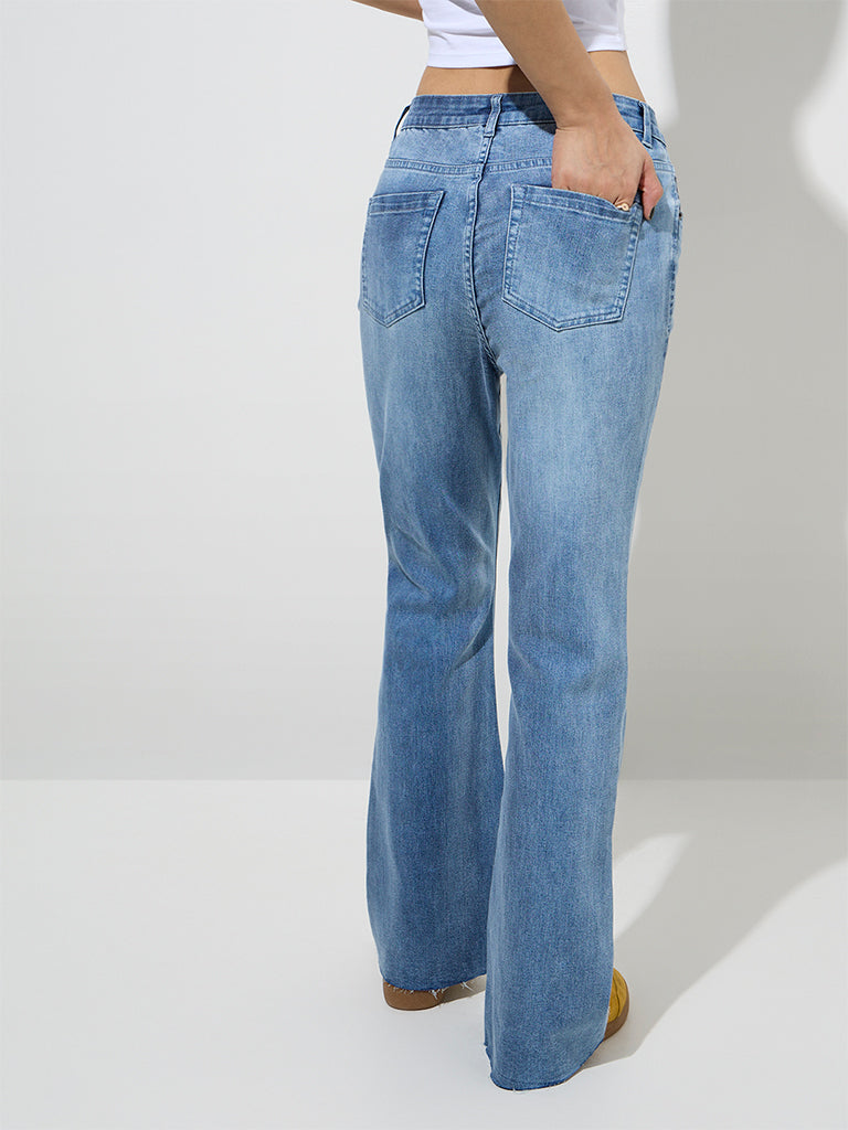 Nuon Blue Bootcut - Fit High - Rise Jeans