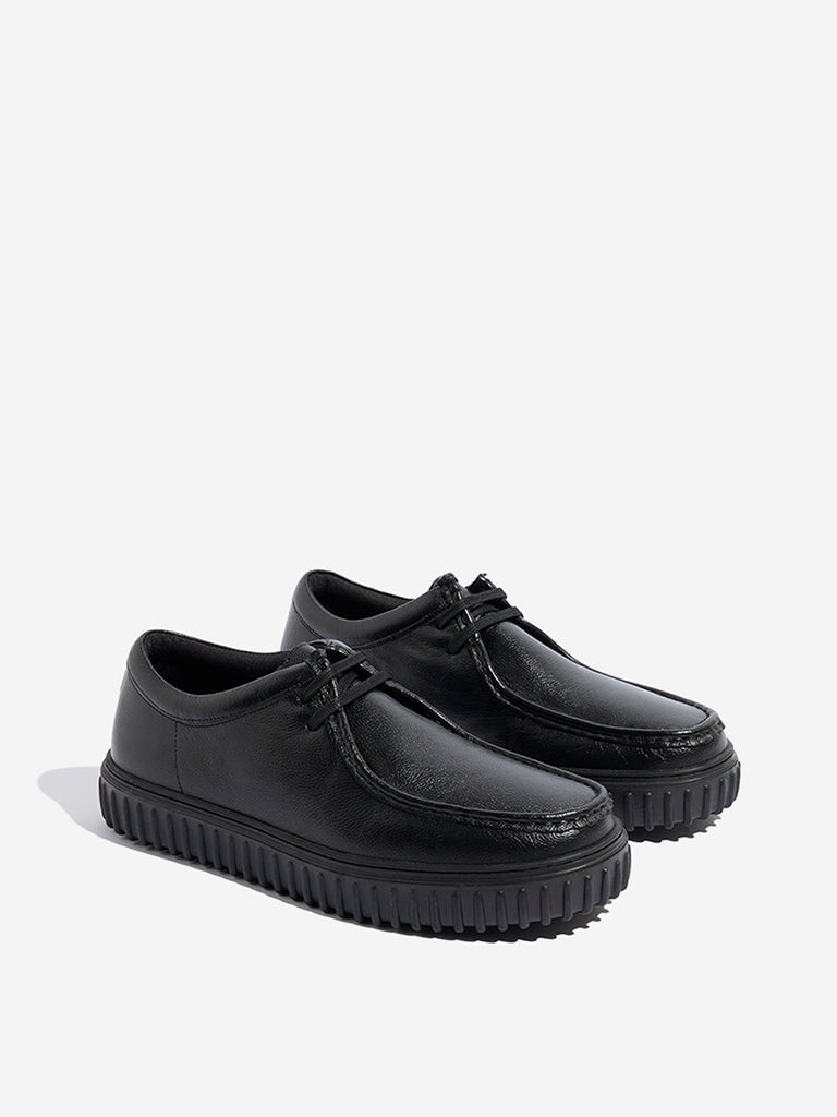 SOLEPLAY Black Lace-Up Shoes