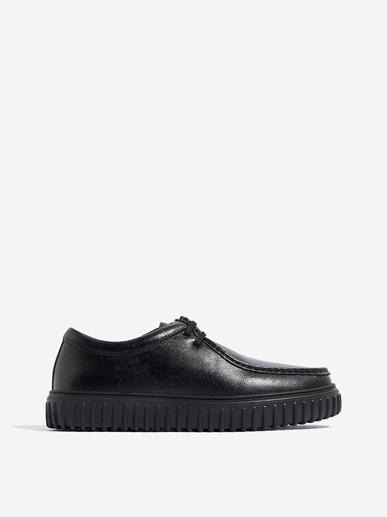 SOLEPLAY Black Lace-Up Shoes