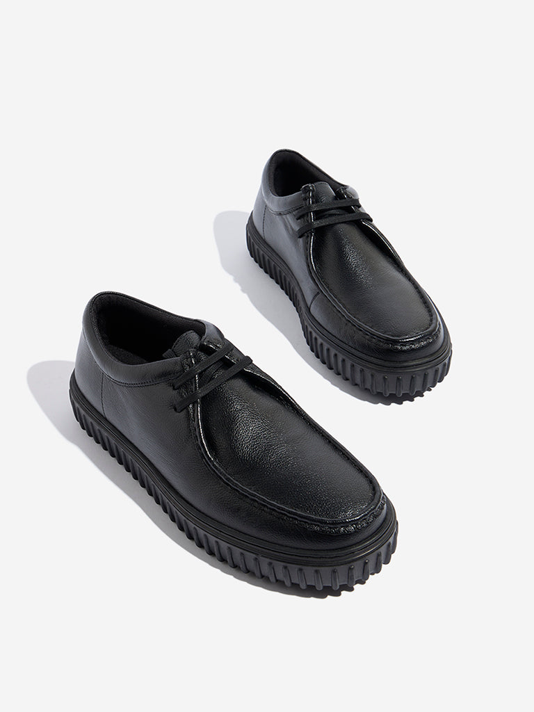 SOLEPLAY Black Lace-Up Shoes