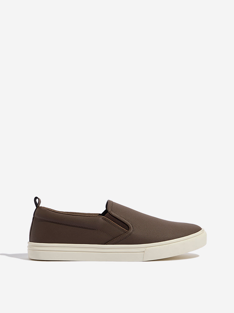 SOLEPLAY Dark Brown Slip-On Shoes