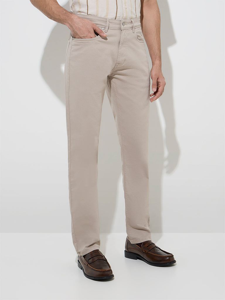 Ascot Taupe Relaxed - Fit Mid - Rise Jeans