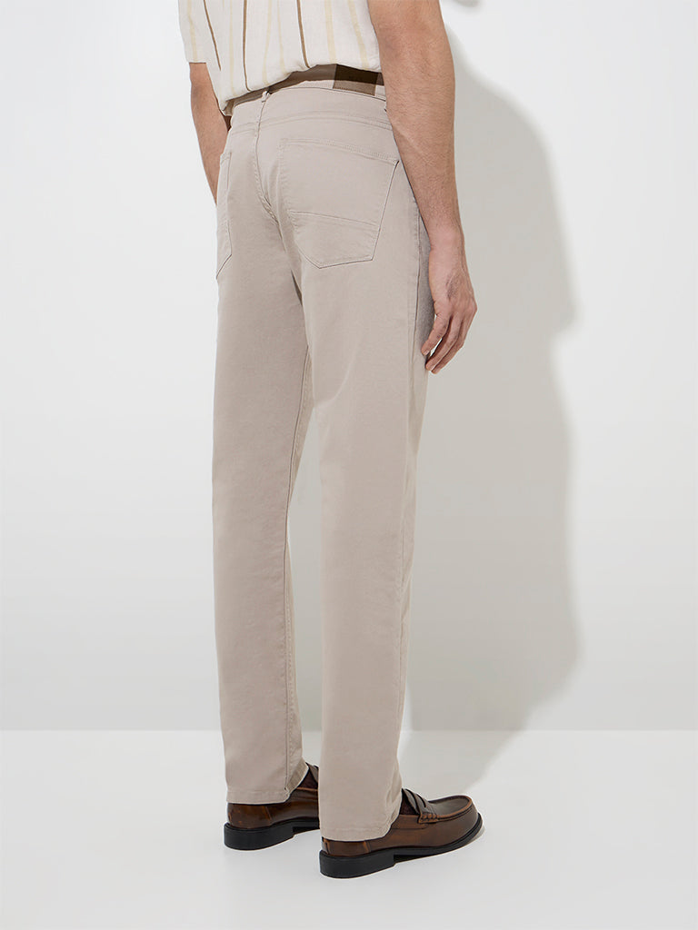 Ascot Taupe Relaxed - Fit Mid - Rise Jeans