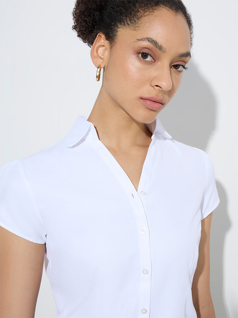 Wardrobe Ivory Solid Shirt