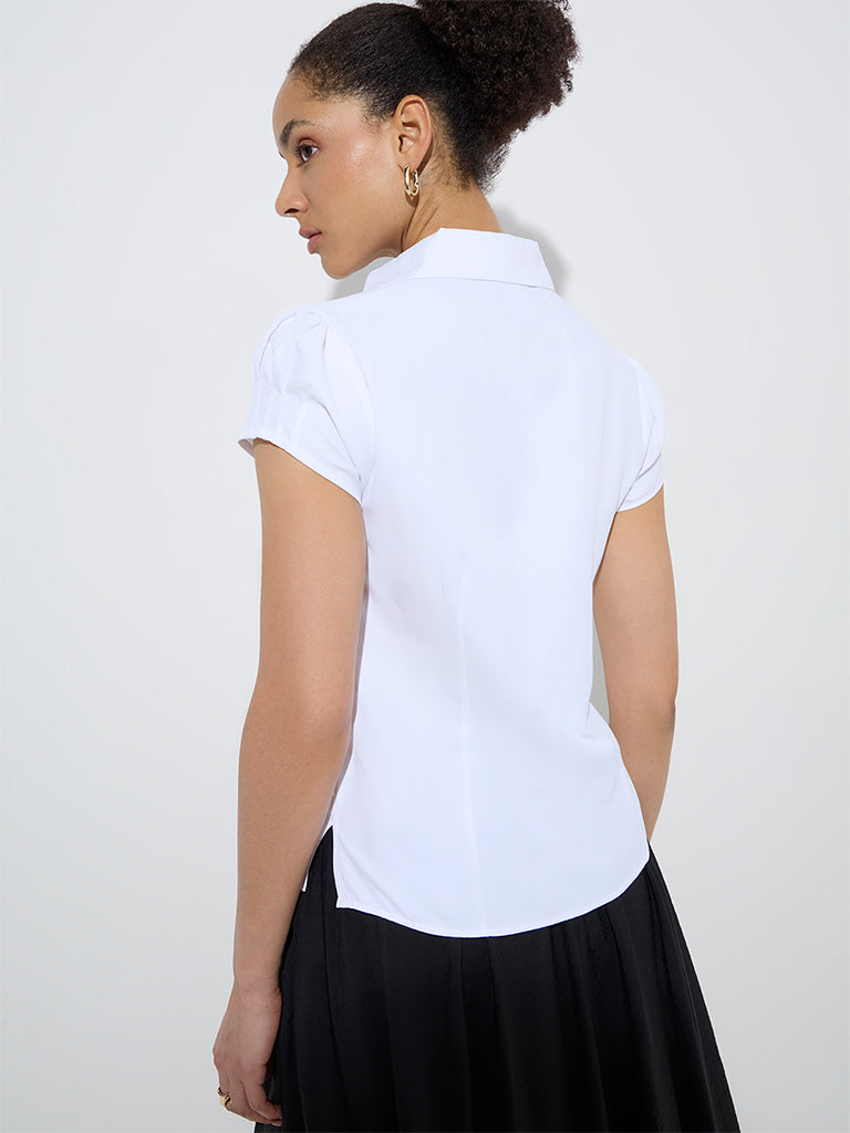 Wardrobe Ivory Solid Shirt