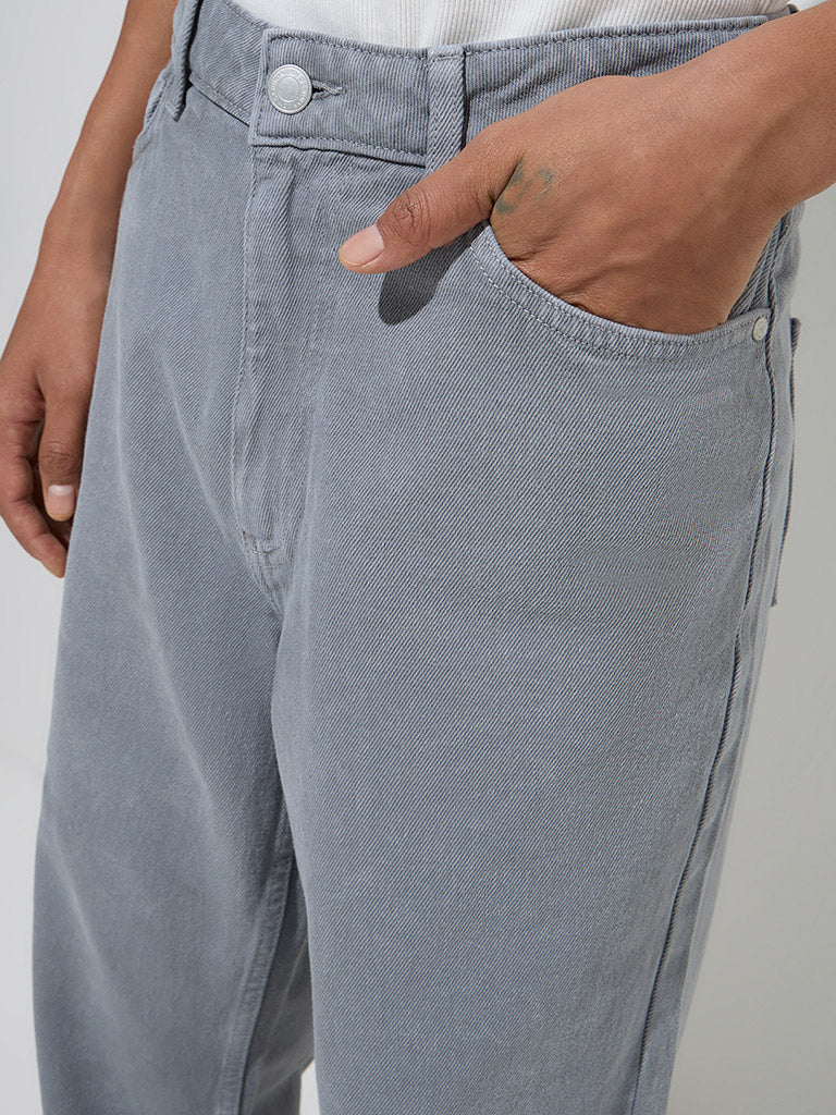 Nuon Grey Relaxed - Fit Mid - Rise Jeans