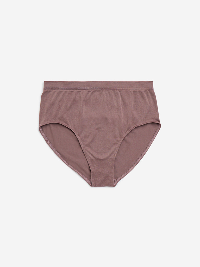 Wunderlove Brown Seam-Free Full Brief