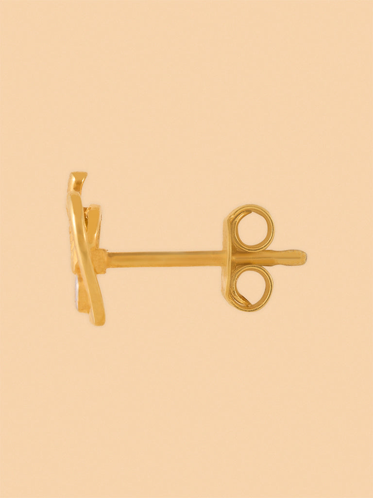 Twisted Lab Diamond Rope Heart Studs