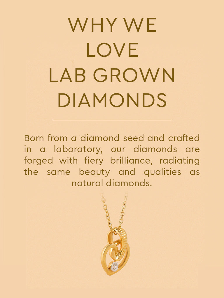 Tangled Lab Diamond Rope Heart Necklace