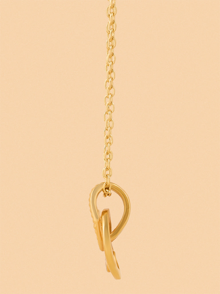 Tangled Lab Diamond Rope Heart Necklace
