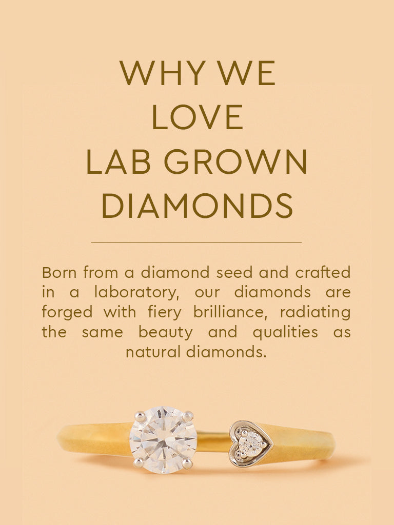 Twin Gold Plated Lab Diamond Heart Open Ring