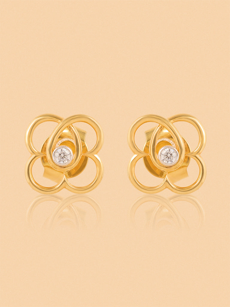 Classic Lab Diamond Intertwined Earrings