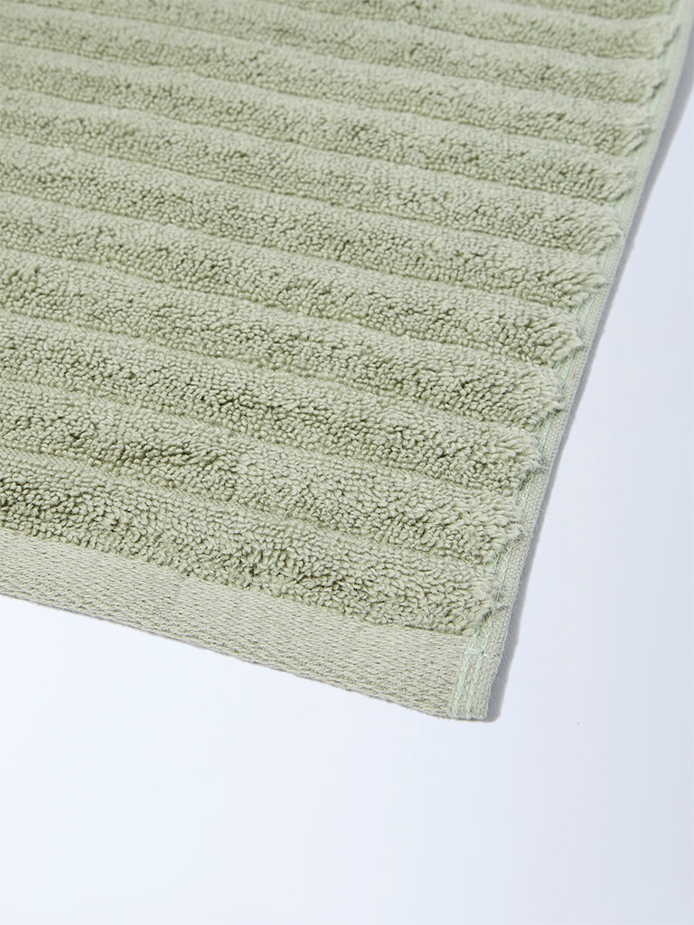 Westside Home Sage Self-Striped Bath Towel