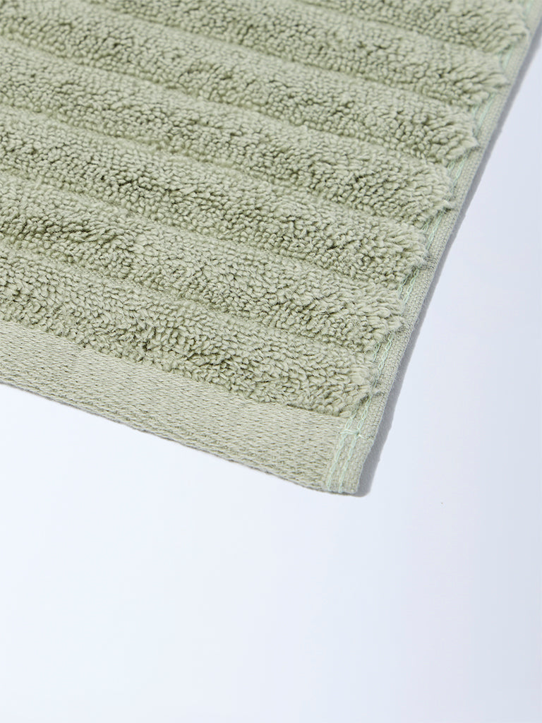 Westside Home Sage Self-Striped Bath Sheet