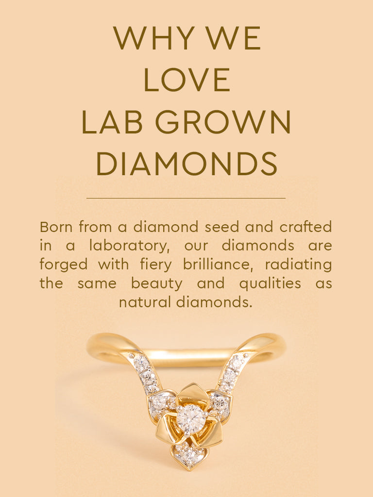 Gold Multilayer Rose V Ring