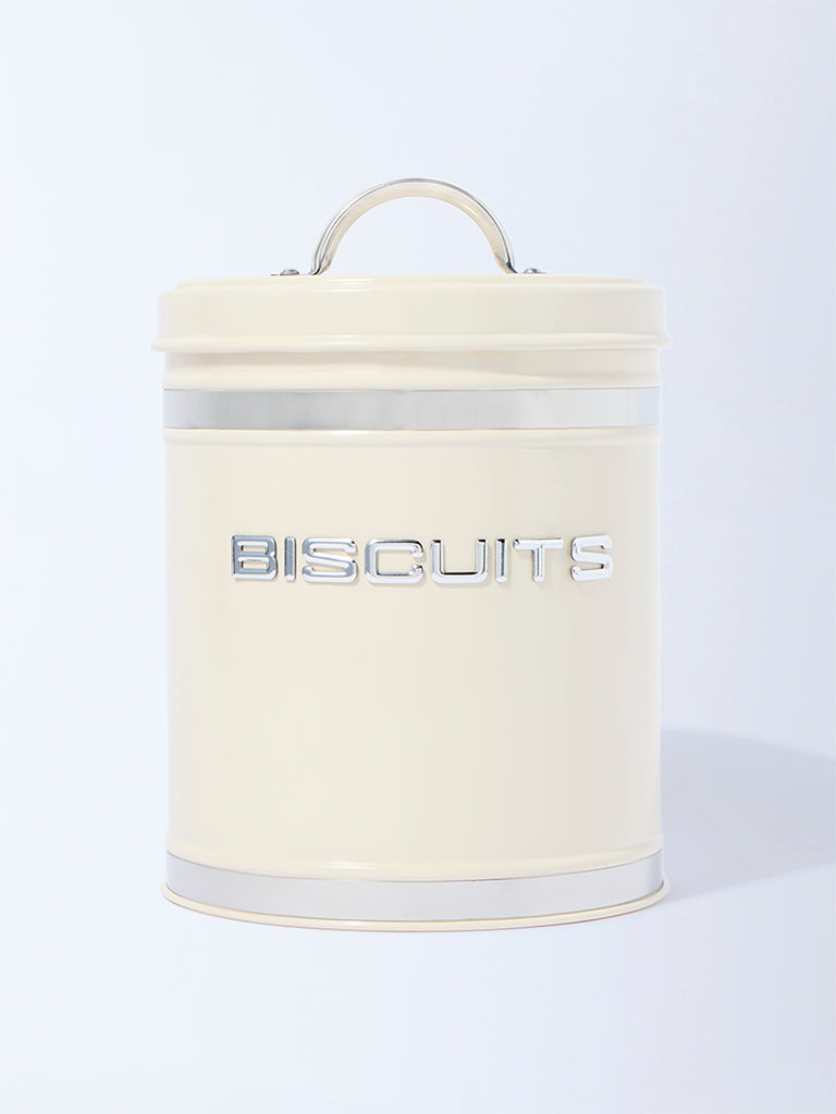 Westside Home Ivory Biscuits Storage Jar with Lid
