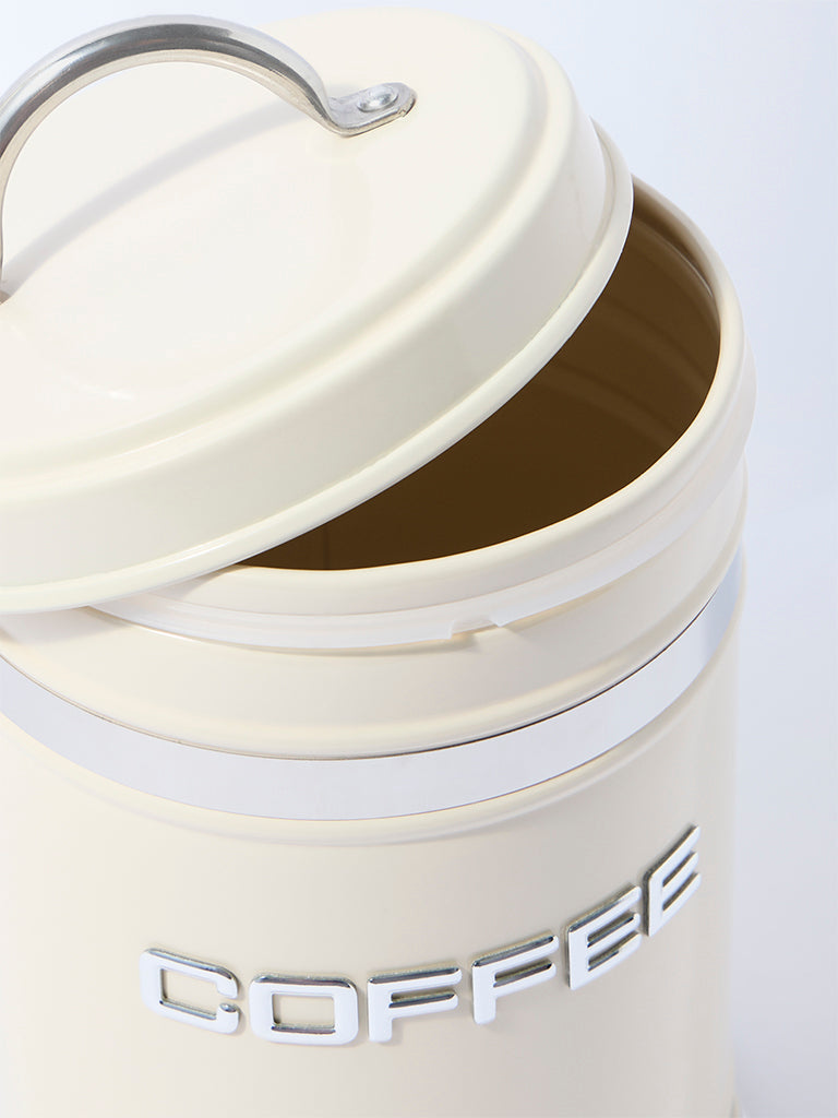 Westside Home Ivory Coffee Storage Jar with Lid