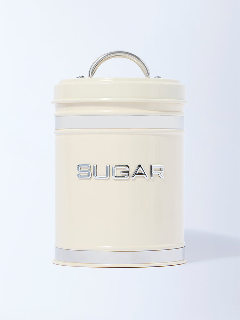Westside Home Ivory Sugar Storage Jar with Lid