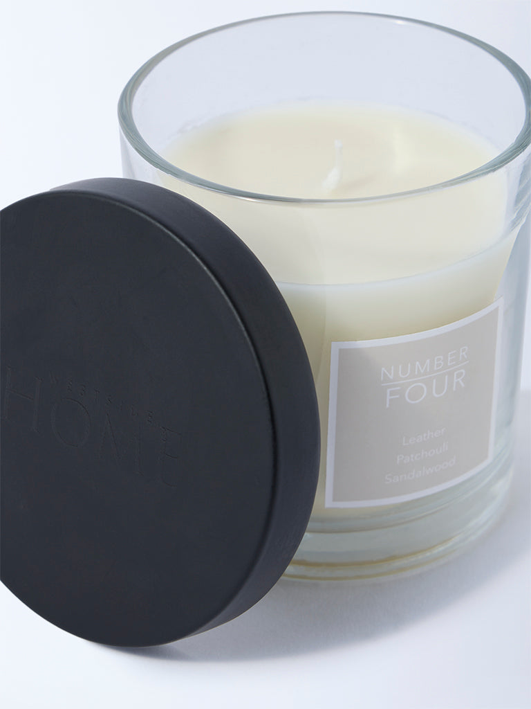 Westside Home Clear Lava Rock Scented Glass Candle