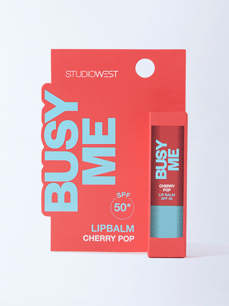 Studiowest Busy Me Cherry Pop Lip Balm with SPF 50 - 4.5 gm