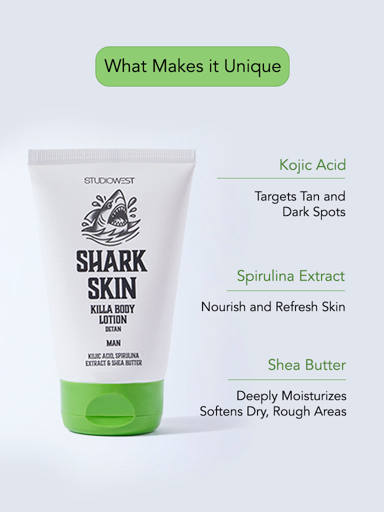 Studiowest Shark Skin Killa Detan Body Lotion - 100 ml