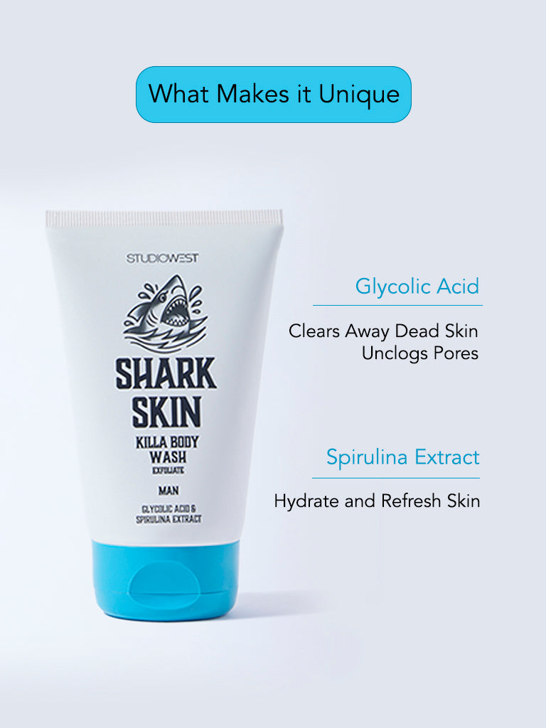 Studiowest Shark Skin Killa Exfoliate Body Wash - 100 ml