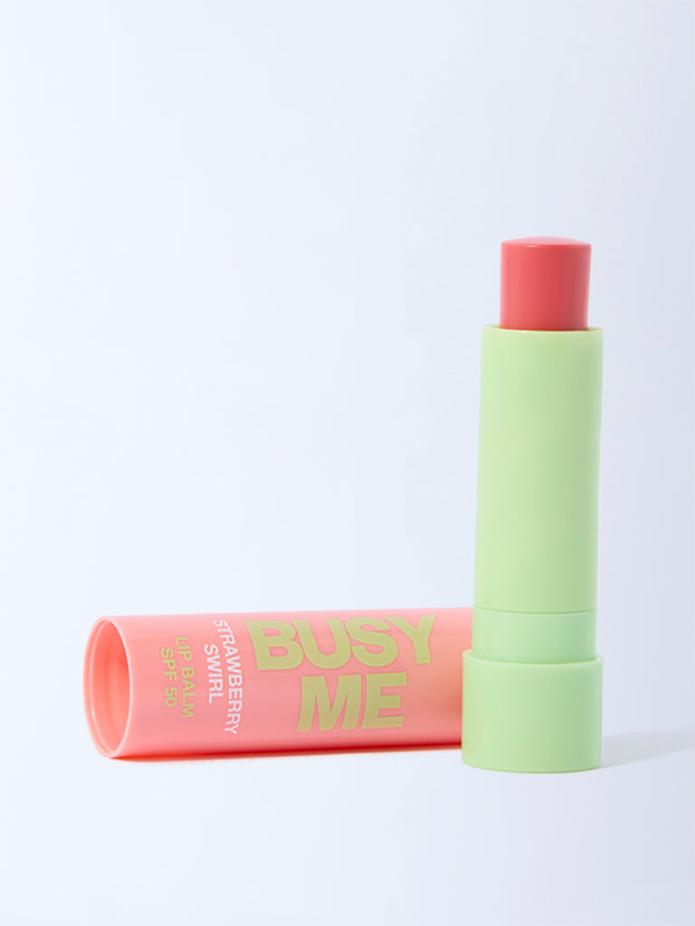 Studiowest Busy Me Strawberry Swirl Lip Balm with SPF 50 - 4.5 gm