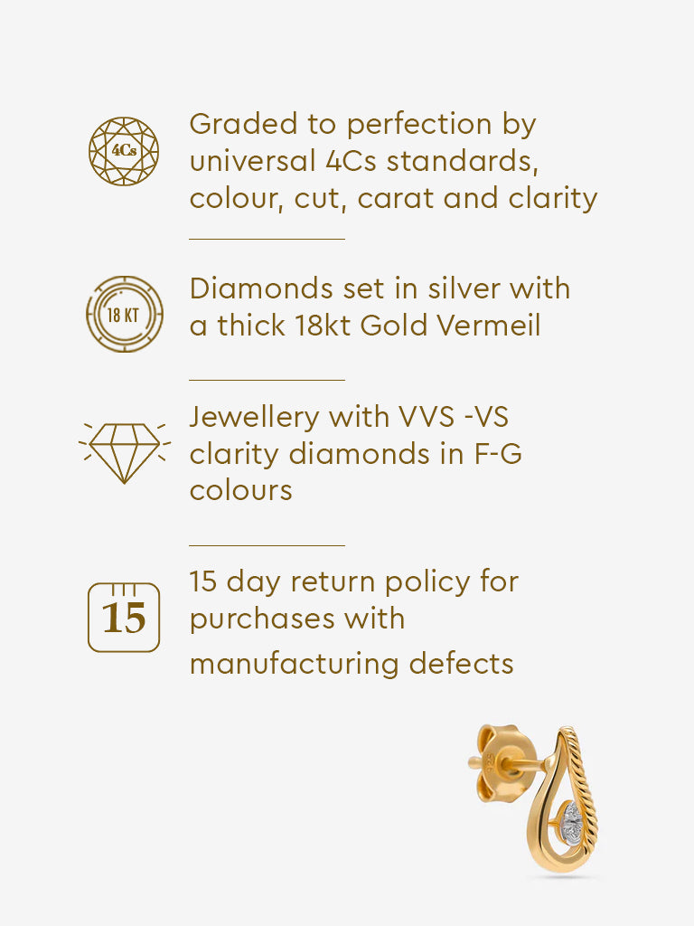 Lab Diamond Stud Earrings