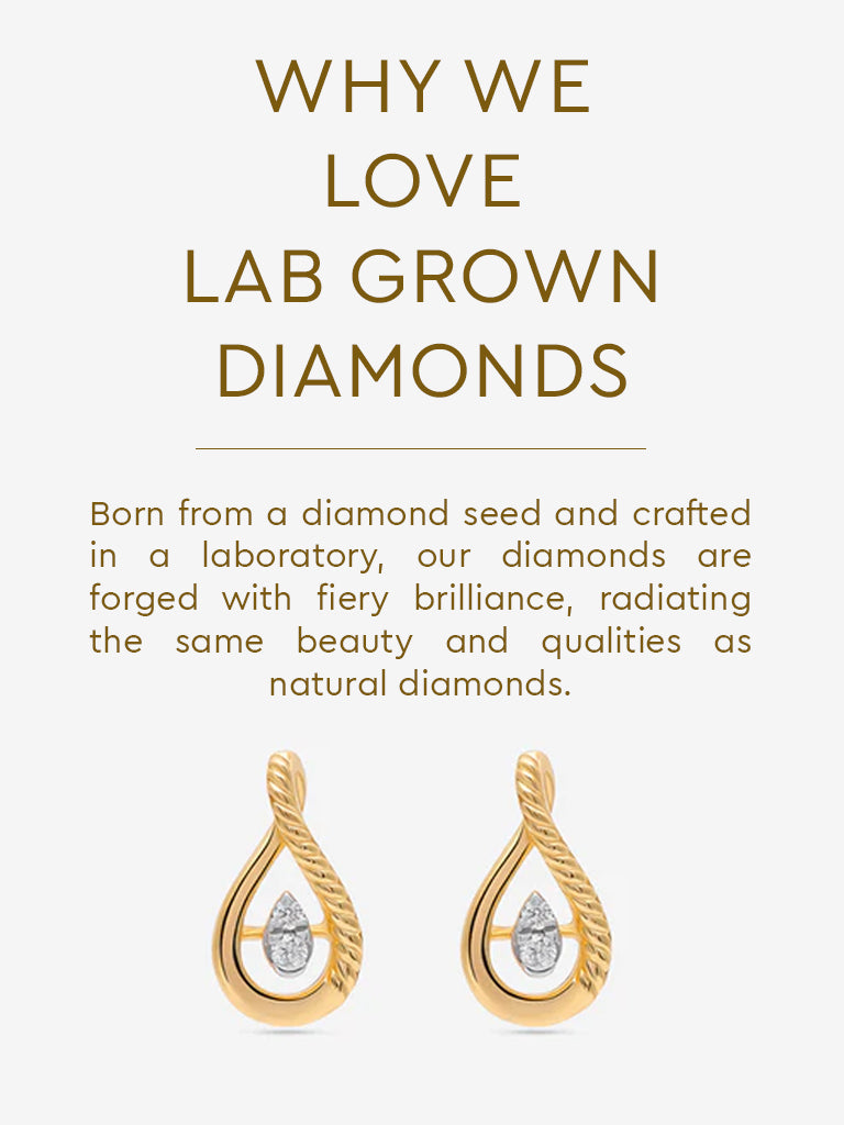 Lab Diamond Stud Earrings