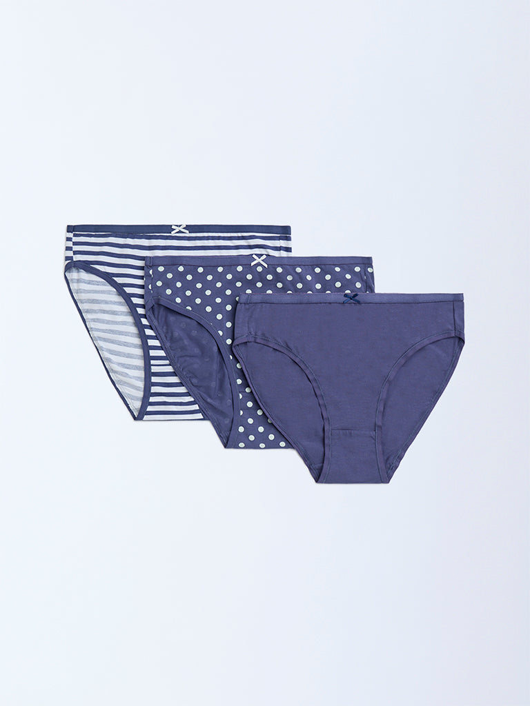 Wunderlove 3-Pack Cotton-Blend Briefs